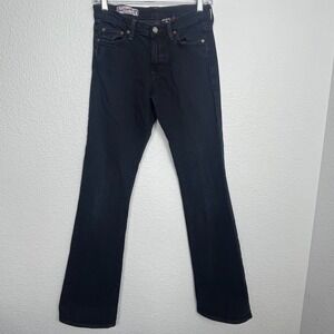 Vintage Red Engine Bootcut Jeans Womens 26 Blue Denim Cotton Dark Wash Casual